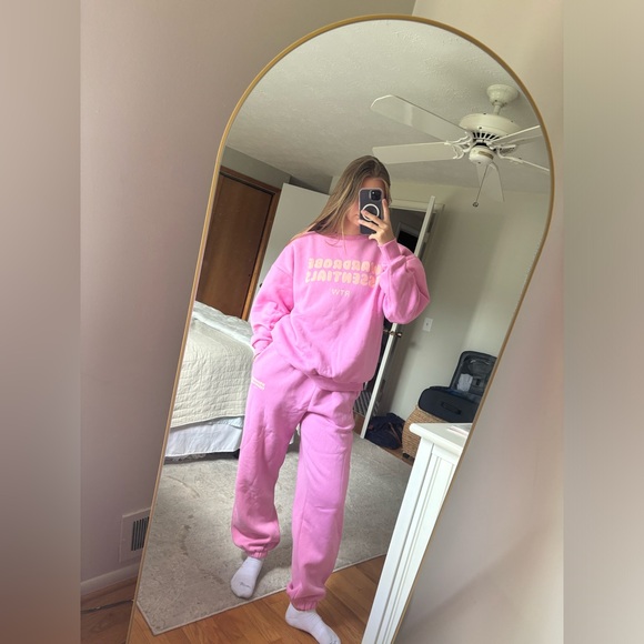 Boohoo Tops - Pink Sweat Set